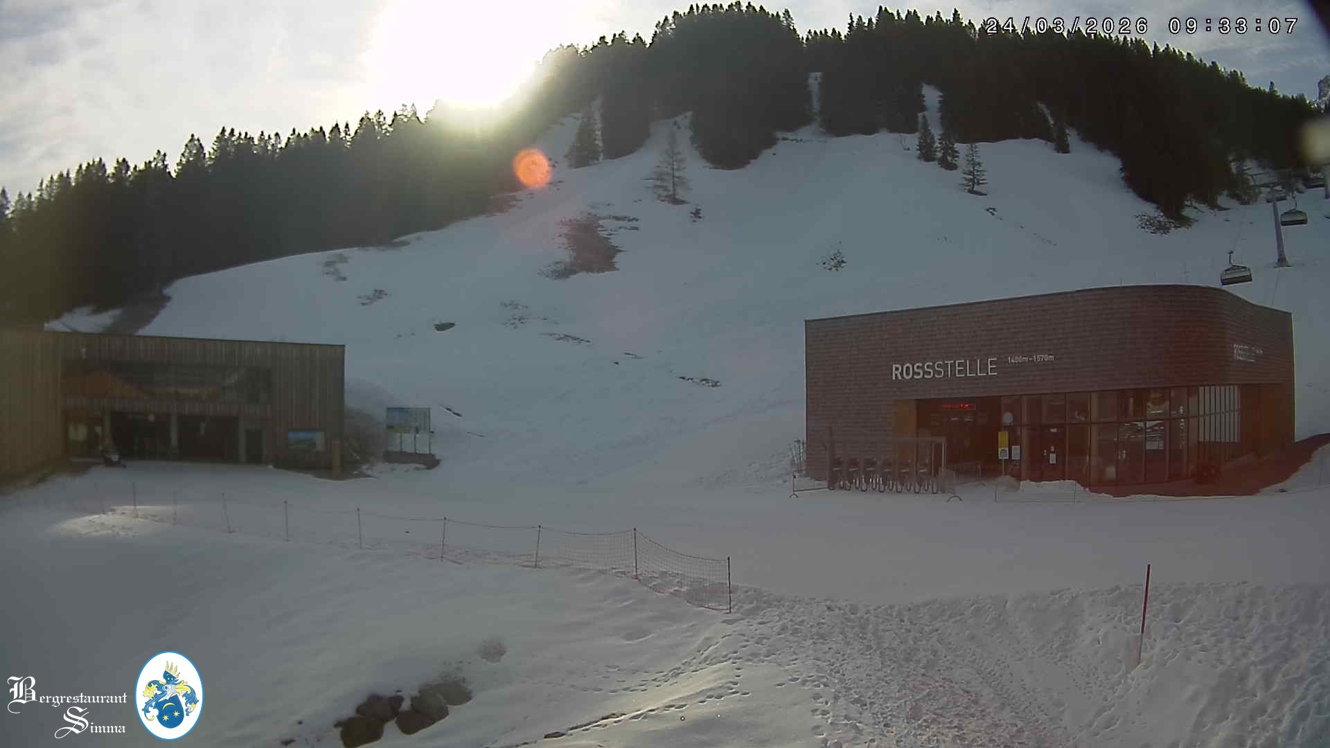 Archiv Foto Webcam Mellau: Sonnenterrasse Bergrestaurant Simma