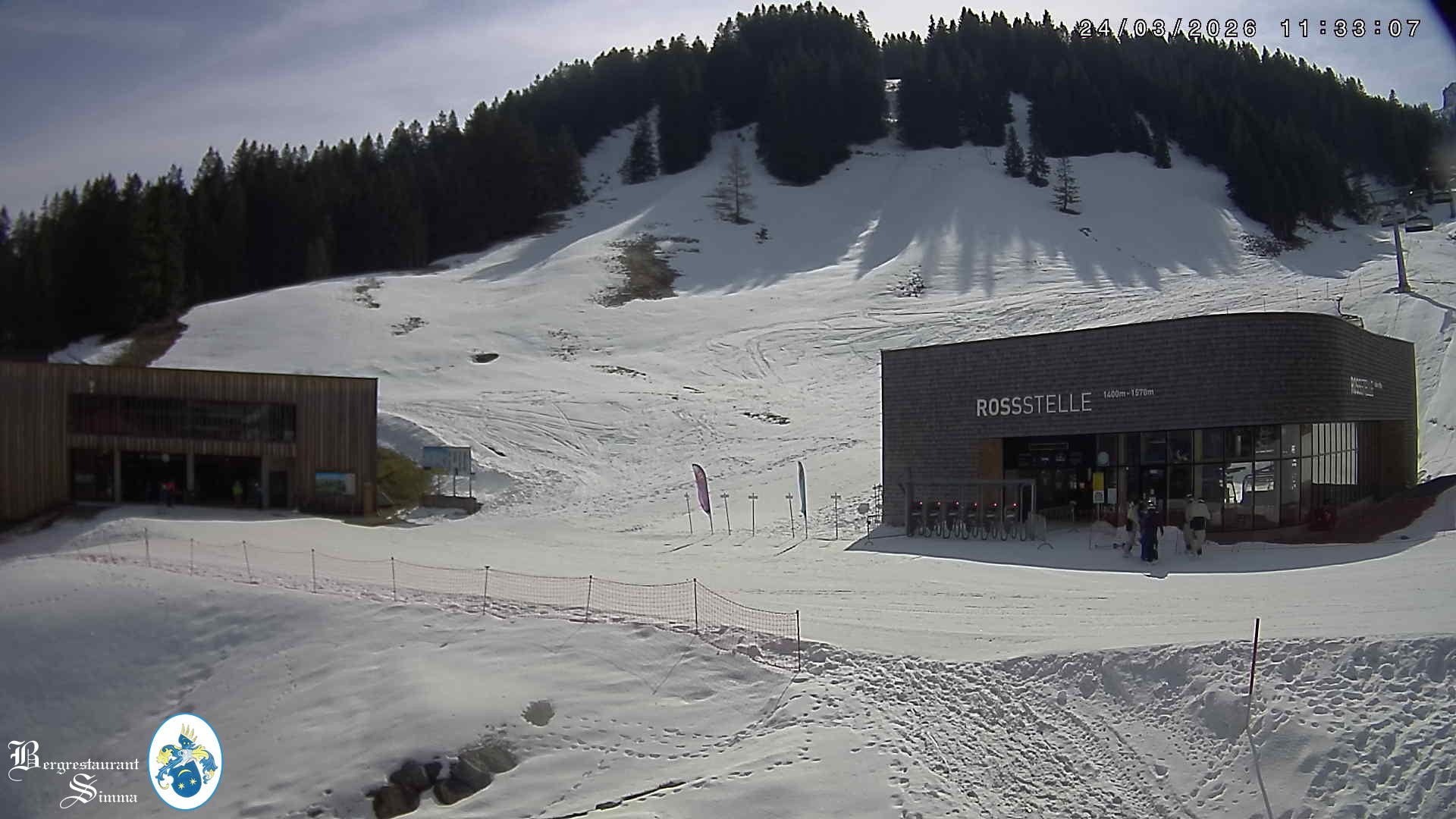 Archiv Foto Webcam Mellau: Sonnenterrasse Bergrestaurant Simma