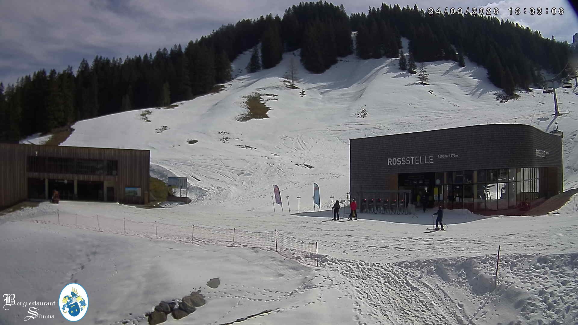 Archiv Foto Webcam Mellau: Sonnenterrasse Bergrestaurant Simma