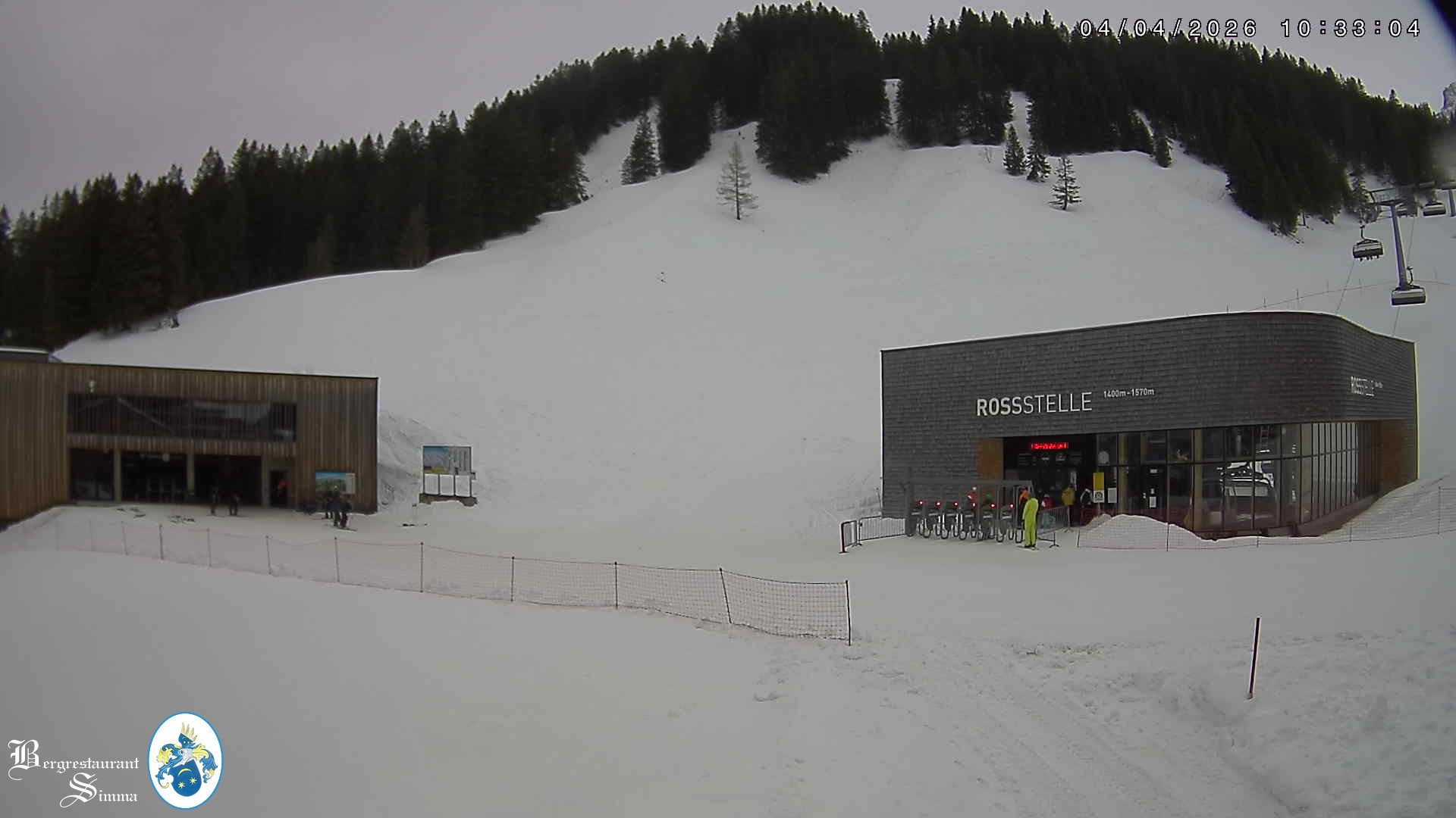 Archiv Foto Webcam Mellau: Sonnenterrasse Bergrestaurant Simma