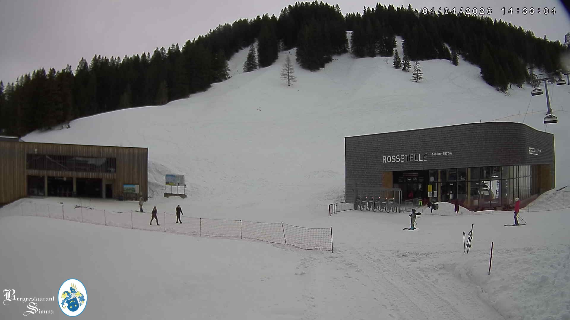 Archiv Foto Webcam Mellau: Sonnenterrasse Bergrestaurant Simma