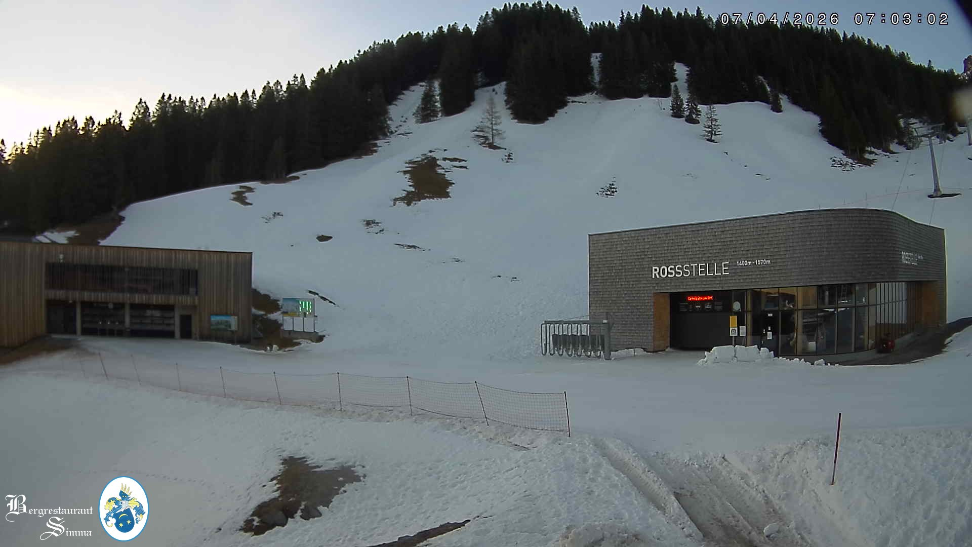 Archiv Foto Webcam Mellau: Sonnenterrasse Bergrestaurant Simma