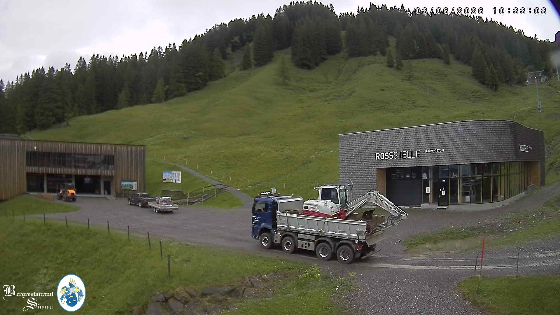 Archiv Foto Webcam Mellau: Sonnenterrasse Bergrestaurant Simma