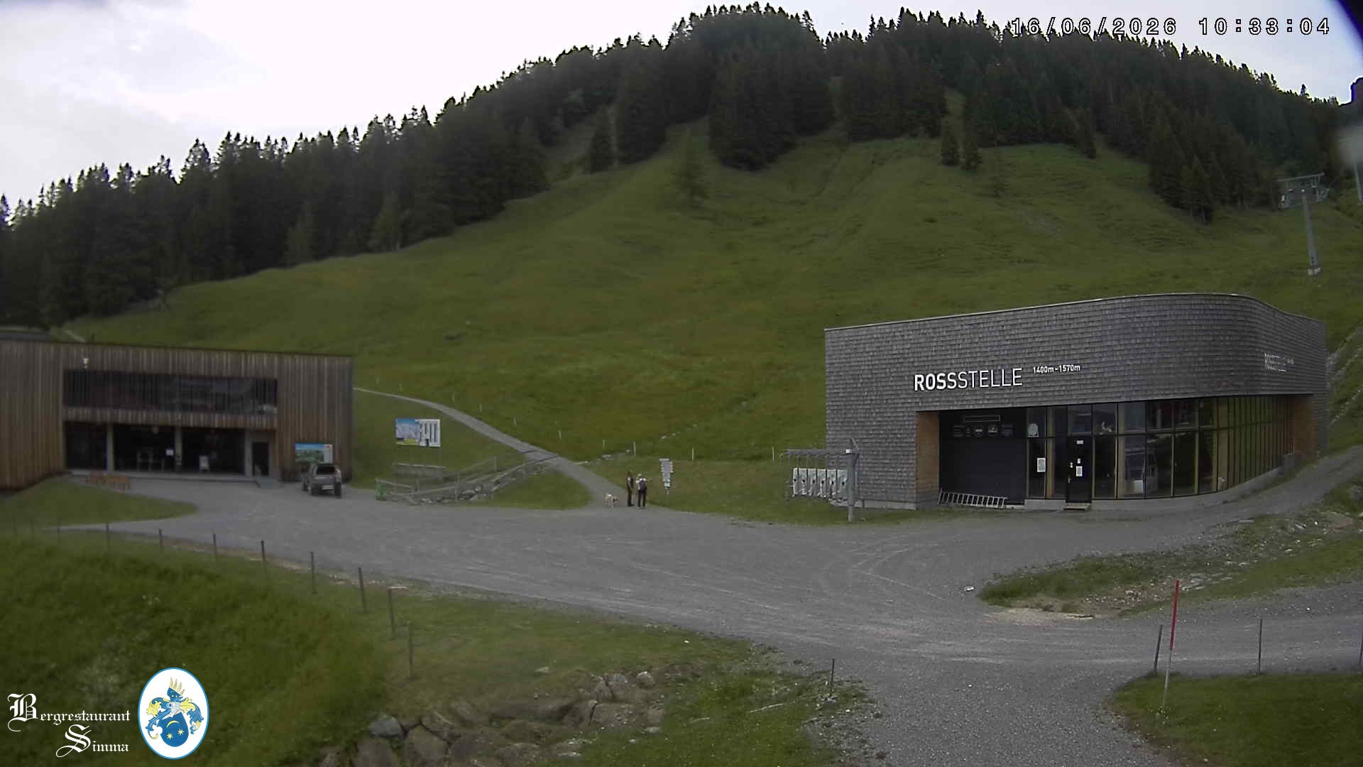 Archived image Webcam Mellau: view mountain restaurant Simma