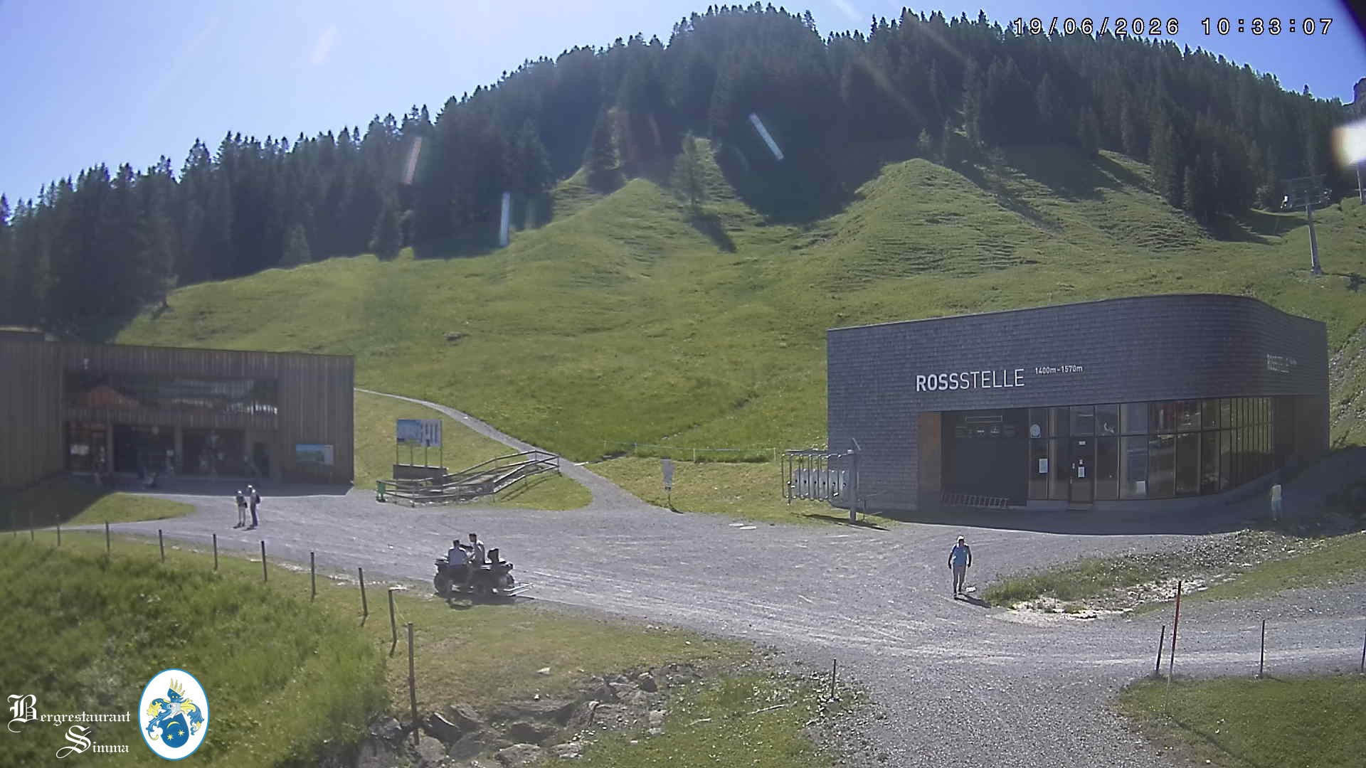 Archiv Foto Webcam Mellau: Sonnenterrasse Bergrestaurant Simma