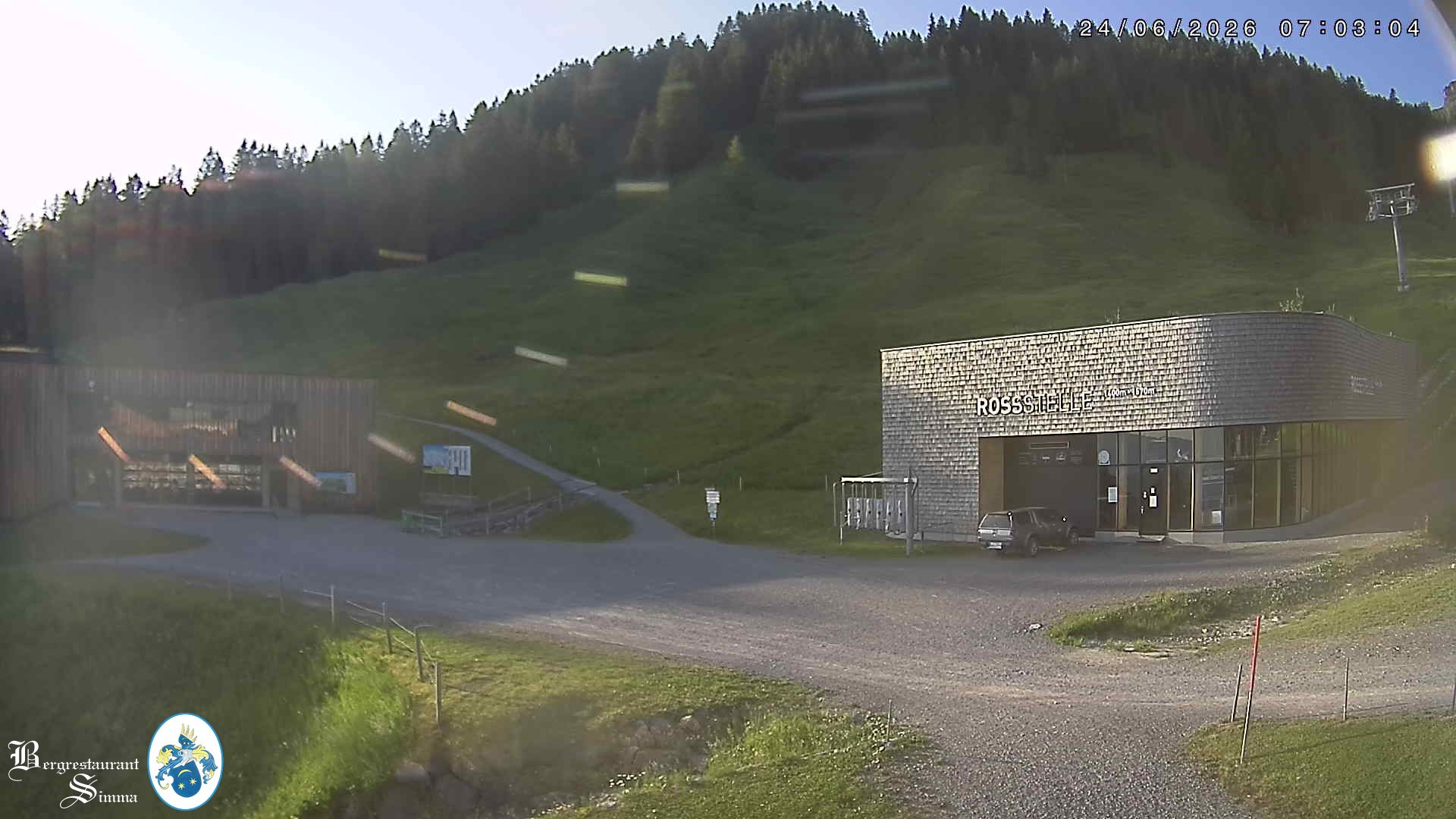 Archiv Foto Webcam Mellau: Sonnenterrasse Bergrestaurant Simma