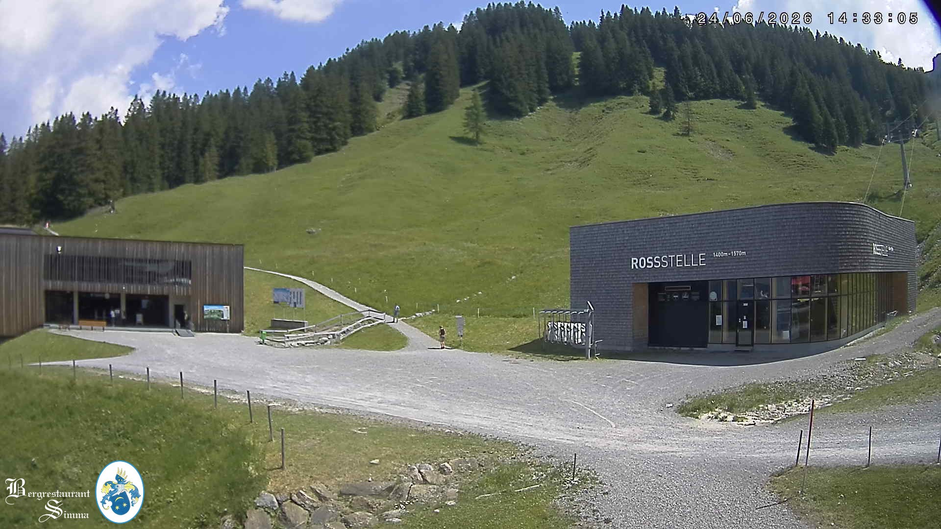 Archiv Foto Webcam Mellau: Sonnenterrasse Bergrestaurant Simma