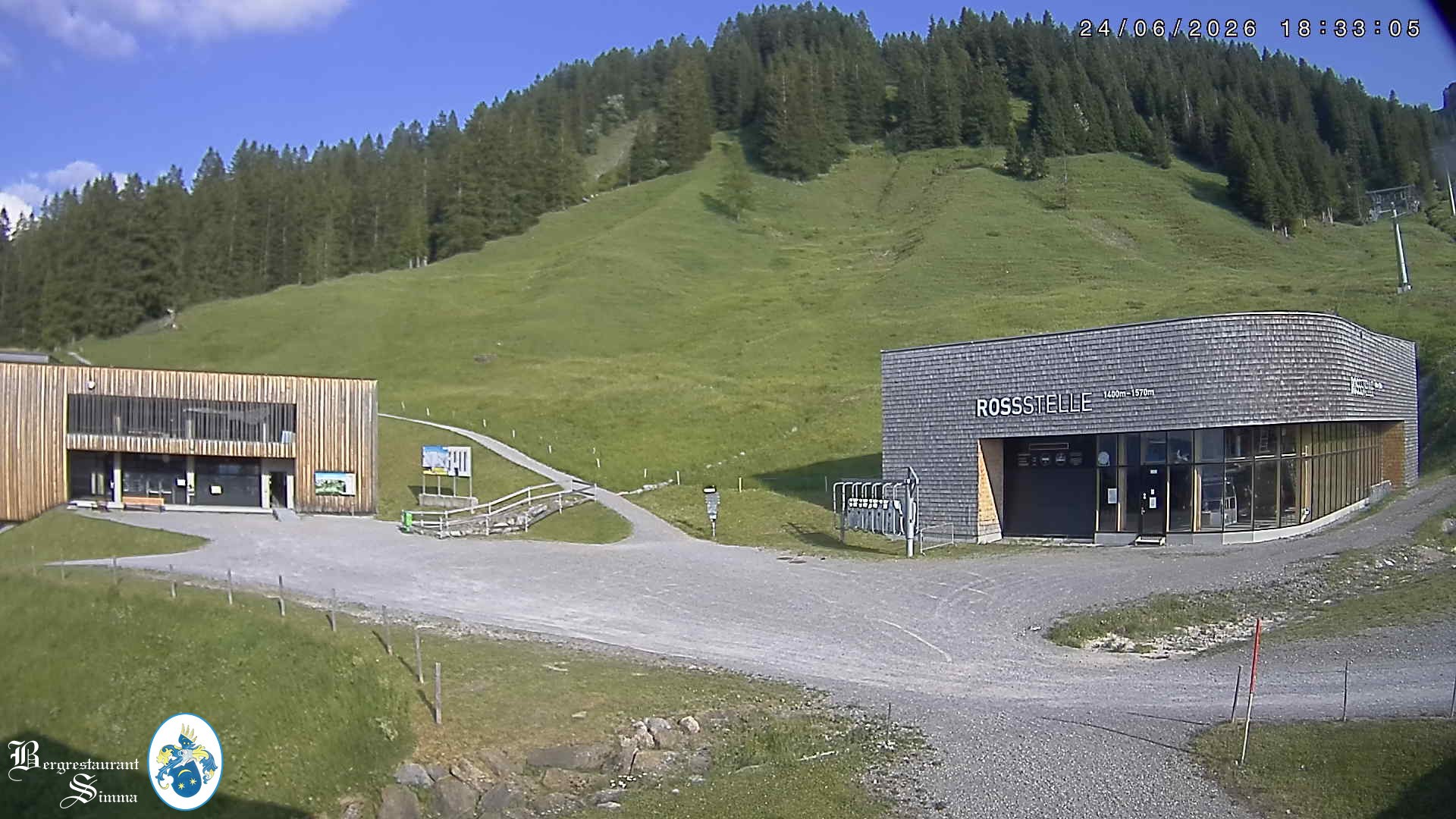 Archiv Foto Webcam Mellau: Sonnenterrasse Bergrestaurant Simma