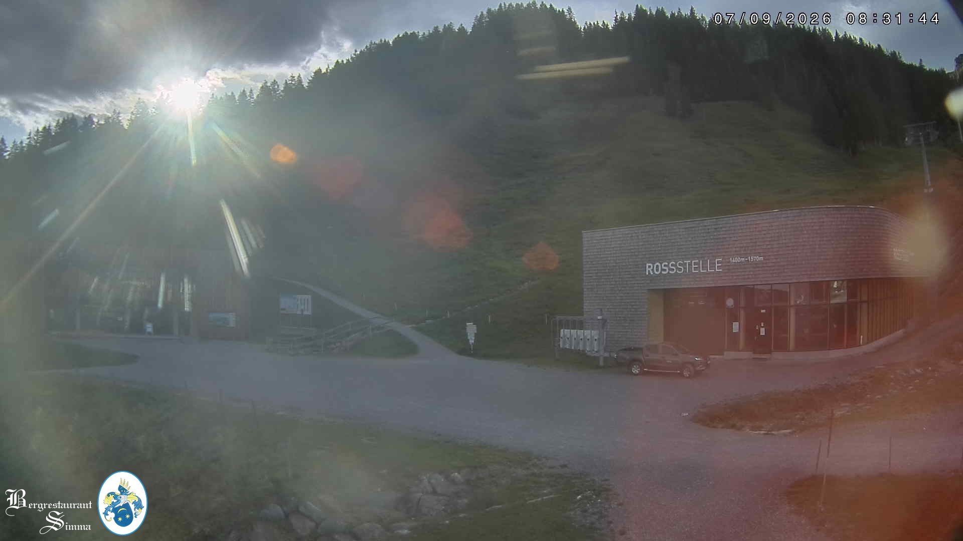 Archiv Foto Webcam Mellau: Sonnenterrasse Bergrestaurant Simma