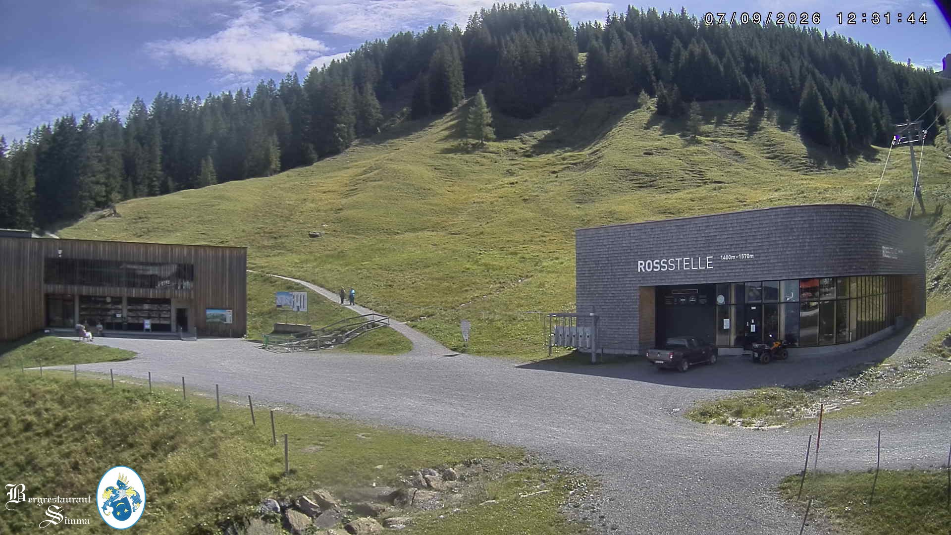 Archiv Foto Webcam Mellau: Sonnenterrasse Bergrestaurant Simma
