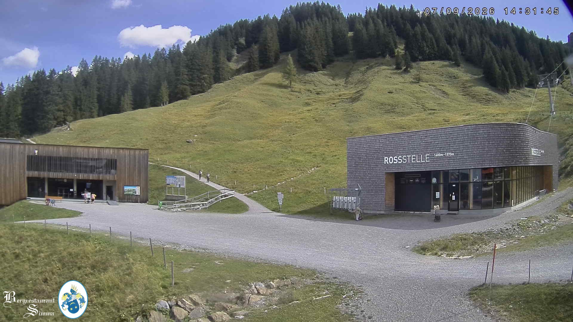 Archiv Foto Webcam Mellau: Sonnenterrasse Bergrestaurant Simma