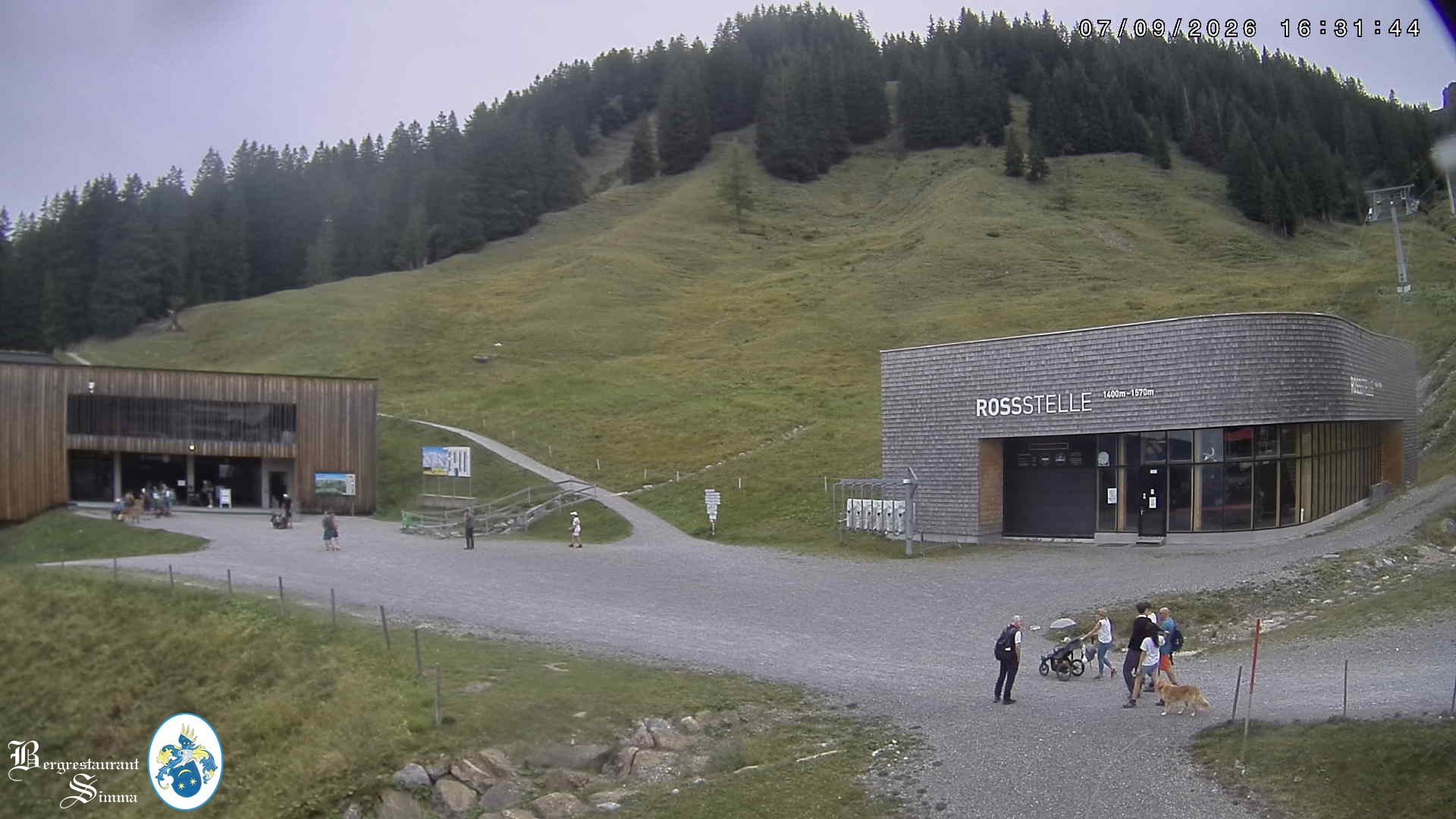 Archiv Foto Webcam Mellau: Sonnenterrasse Bergrestaurant Simma