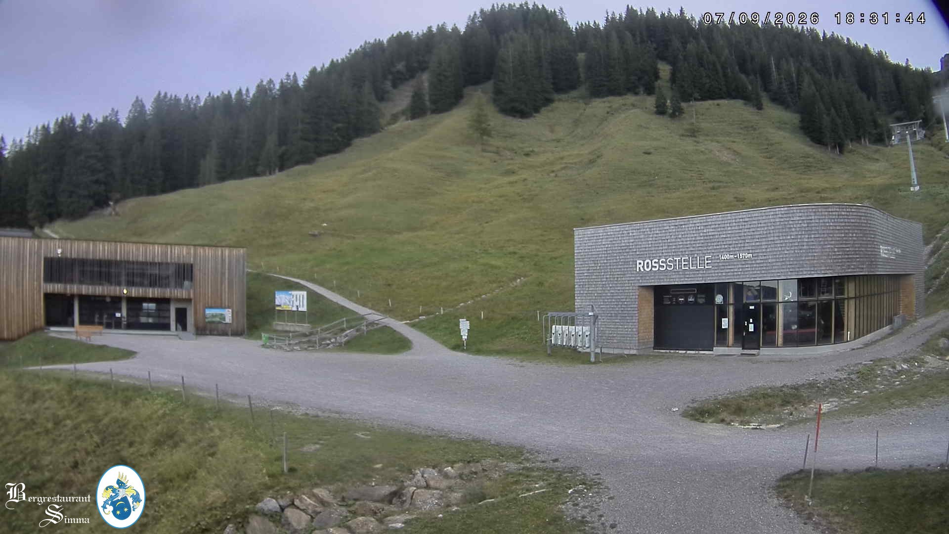 Archiv Foto Webcam Mellau: Sonnenterrasse Bergrestaurant Simma