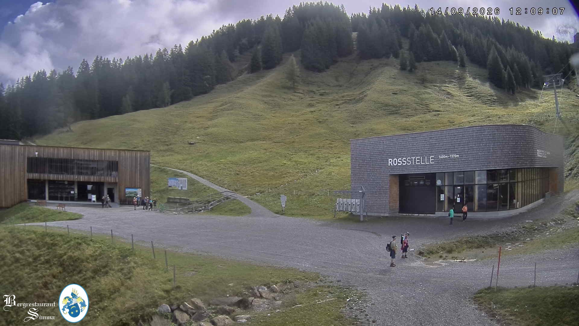 Archiv Foto Webcam Mellau: Sonnenterrasse Bergrestaurant Simma