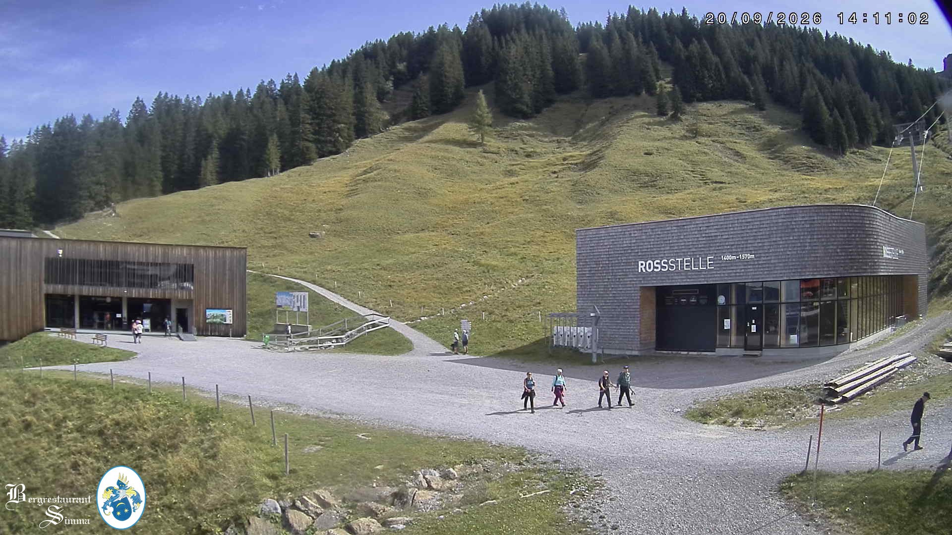 Archiv Foto Webcam Mellau: Sonnenterrasse Bergrestaurant Simma