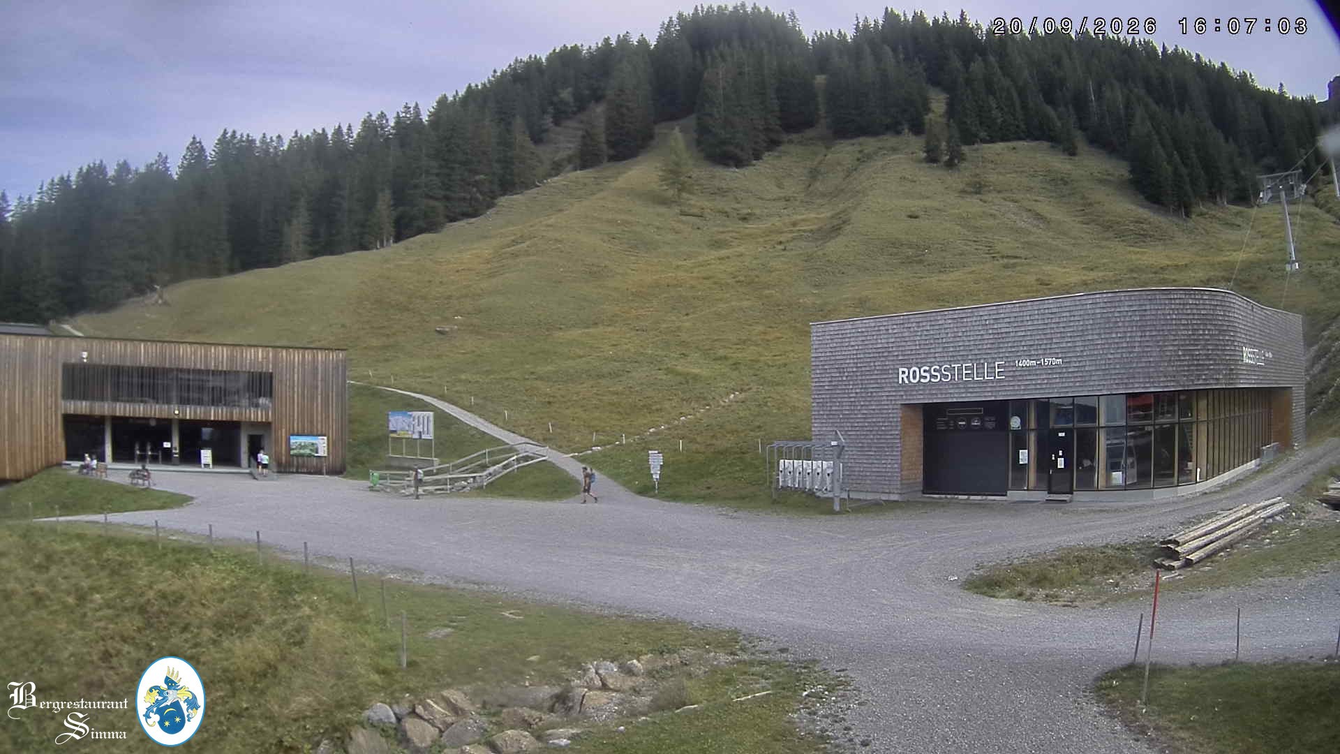 Archiv Foto Webcam Mellau: Sonnenterrasse Bergrestaurant Simma