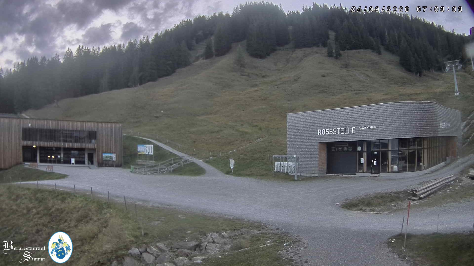 Archiv Foto Webcam Mellau: Sonnenterrasse Bergrestaurant Simma