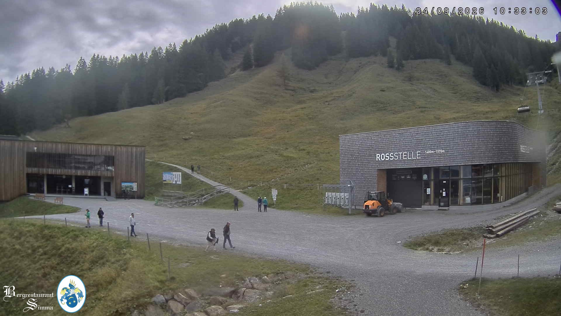 Archiv Foto Webcam Mellau: Sonnenterrasse Bergrestaurant Simma