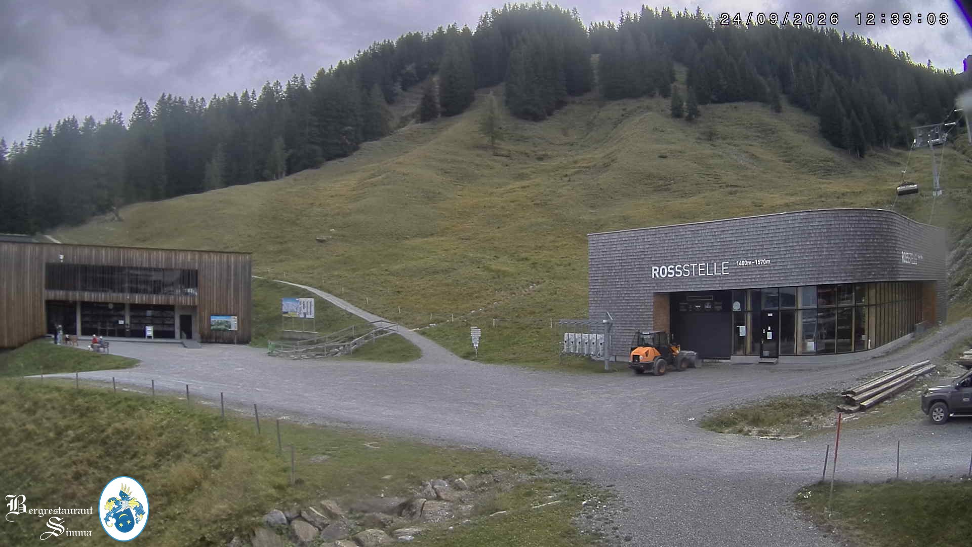 Archiv Foto Webcam Mellau: Sonnenterrasse Bergrestaurant Simma