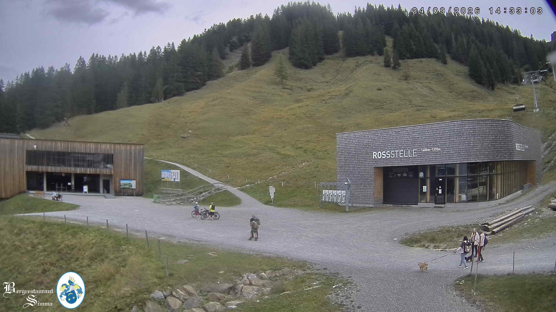 Archiv Foto Webcam Mellau: Sonnenterrasse Bergrestaurant Simma