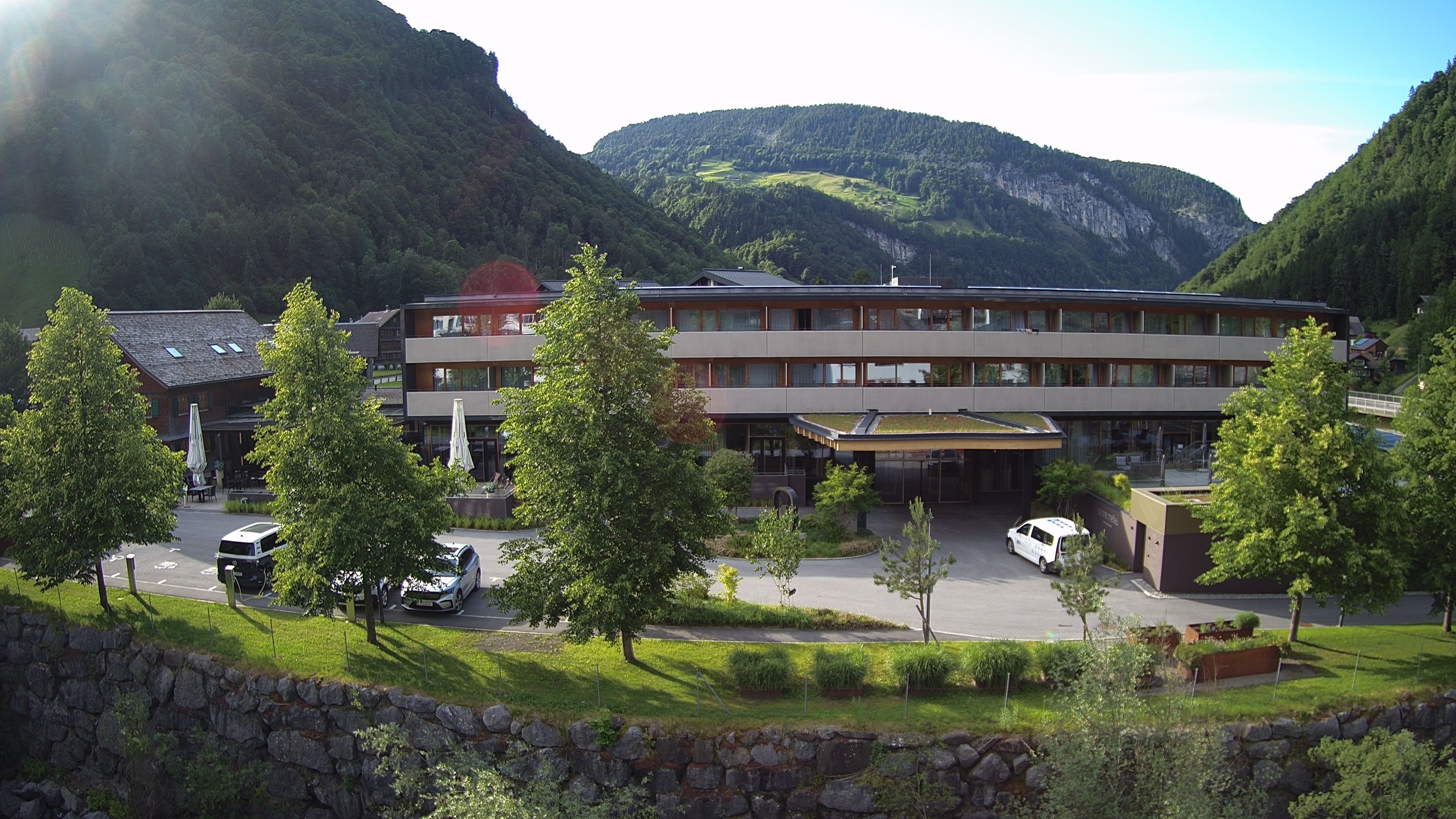 Archiv Foto Webcam Hotel Sonne in Mellau