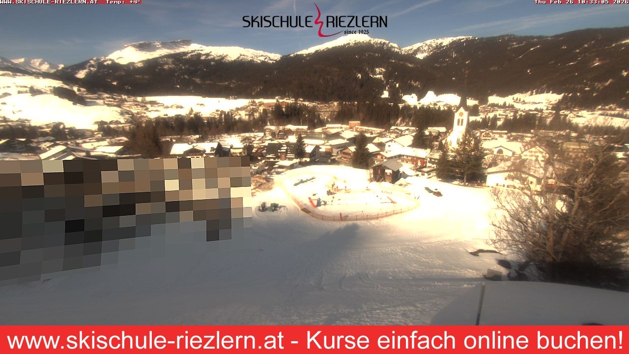 Archived image Webcam Riezlern / Vorarlberg