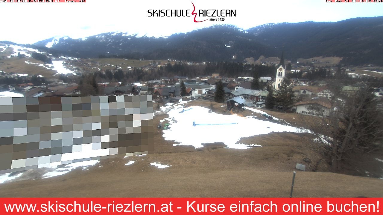 Archived image Webcam Riezlern / Vorarlberg