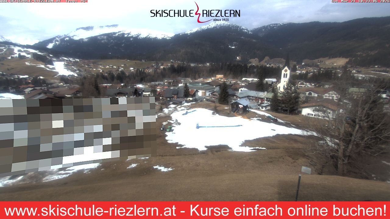 Archived image Webcam Riezlern / Vorarlberg