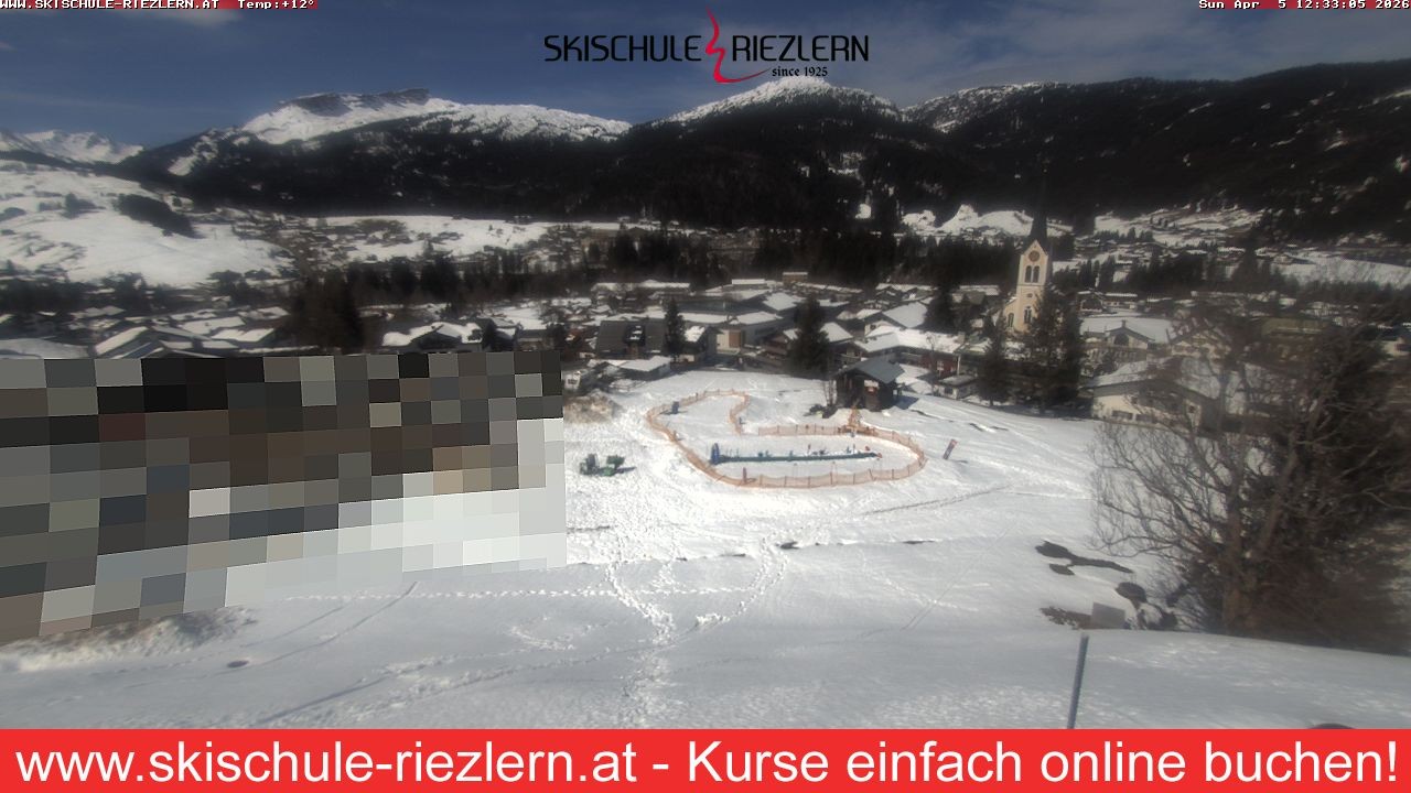Archived image Webcam Riezlern / Vorarlberg