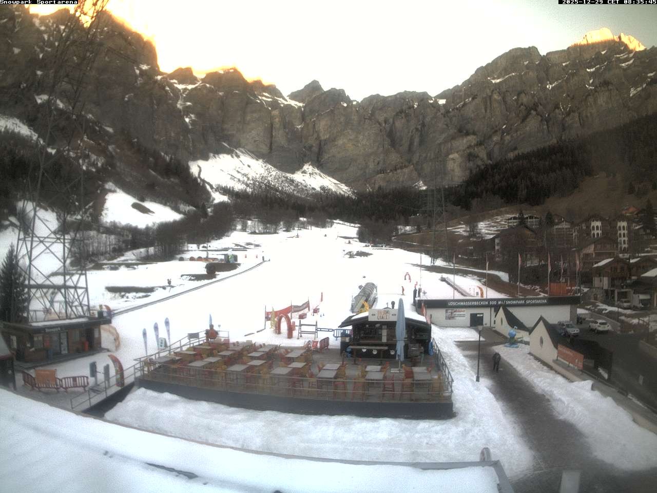Archiv Foto Webcam Sportarena Leukerbad