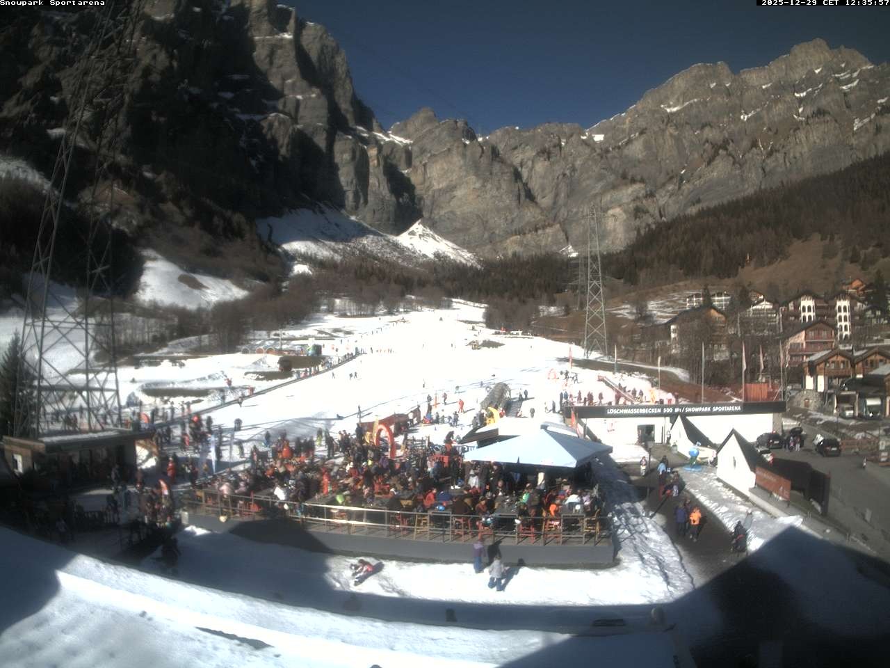 Archiv Foto Webcam Sportarena Leukerbad