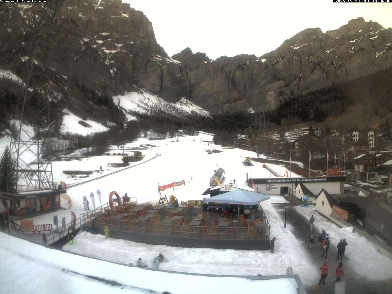 Archiv Foto Webcam Sportarena Leukerbad