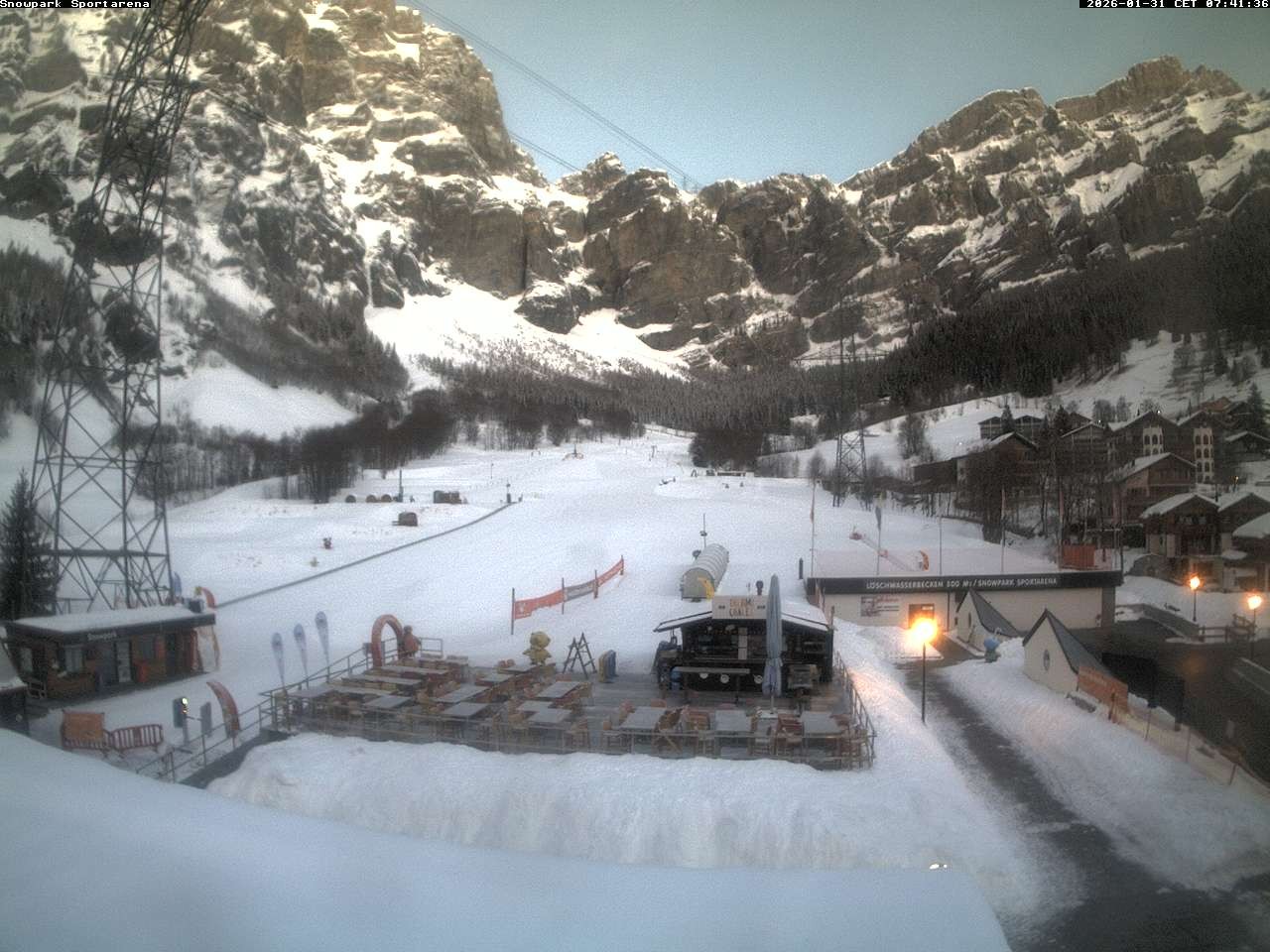 Archiv Foto Webcam Sportarena Leukerbad