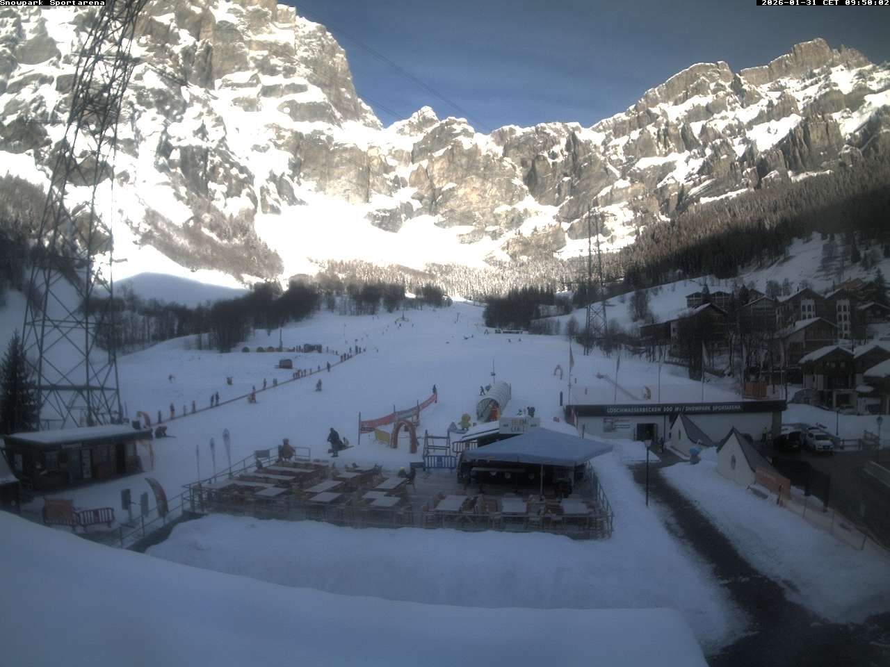 Archiv Foto Webcam Sportarena Leukerbad
