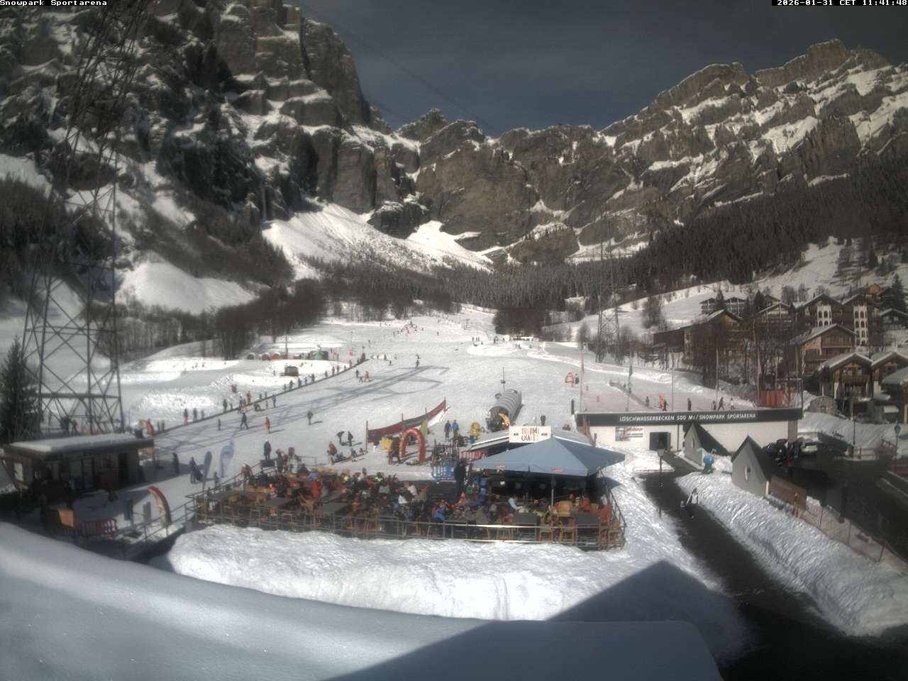 Archiv Foto Webcam Sportarena Leukerbad