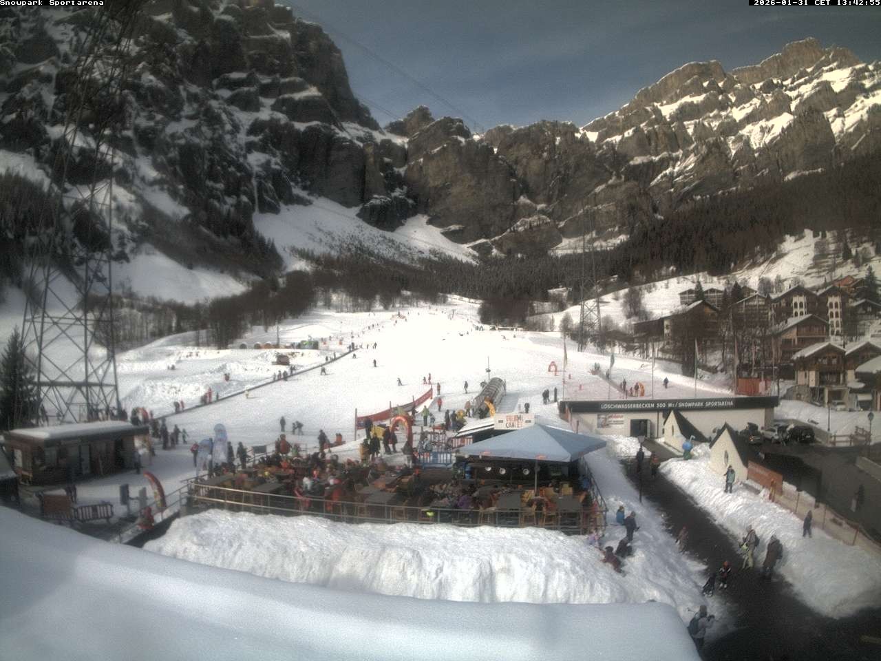 Archiv Foto Webcam Sportarena Leukerbad