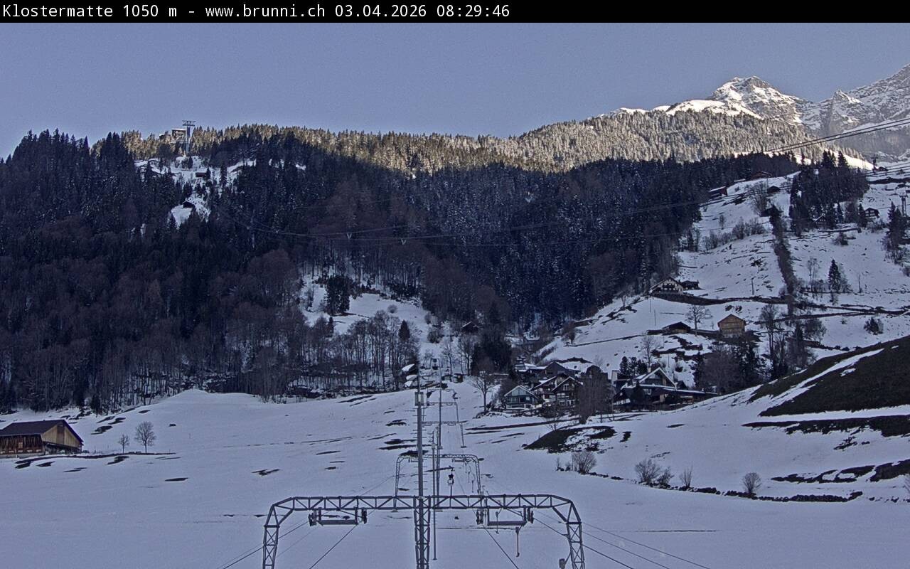 Archiv Foto Webcam Schlepplift Klostermatte in Engelberg