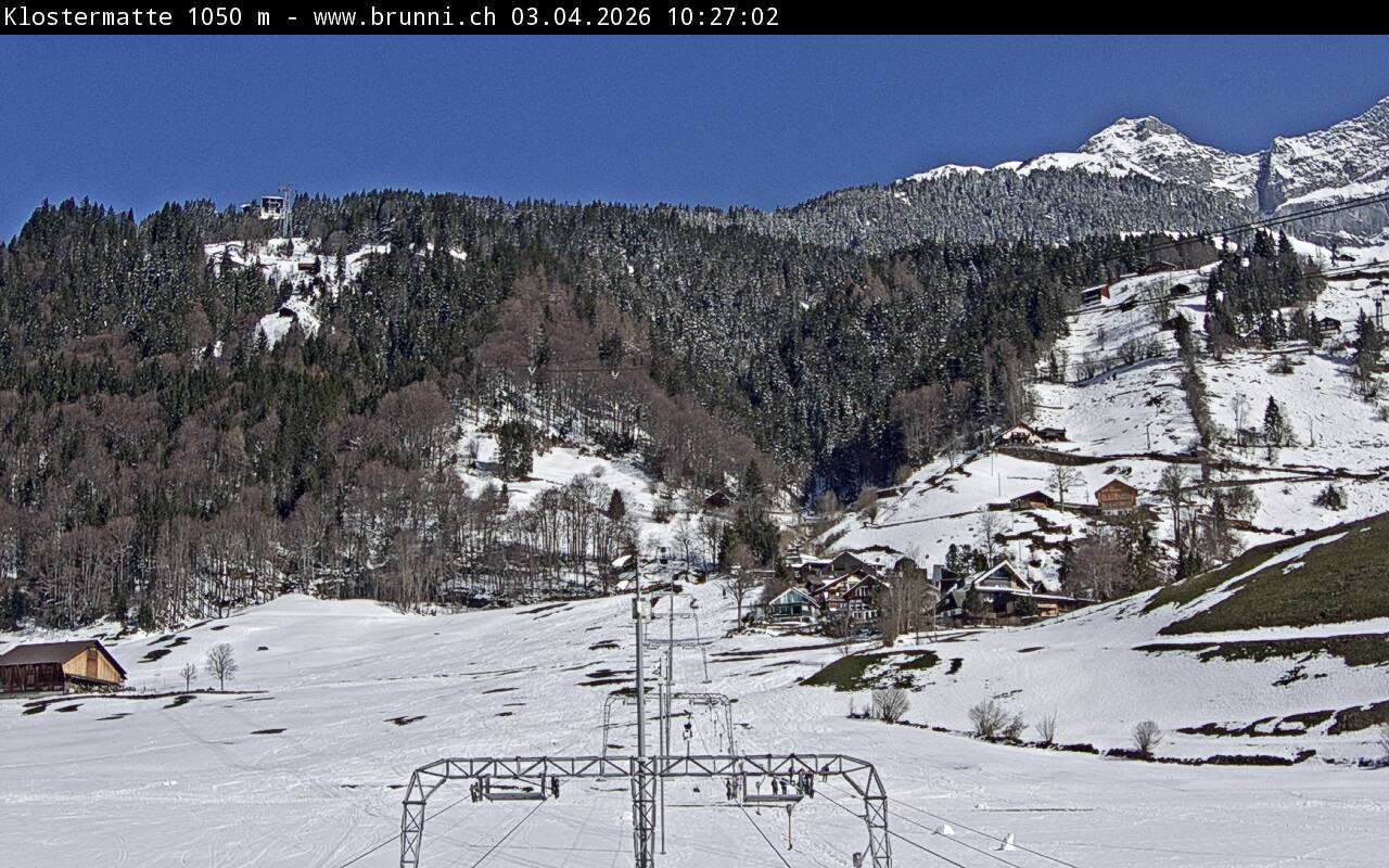 Archiv Foto Webcam Schlepplift Klostermatte in Engelberg