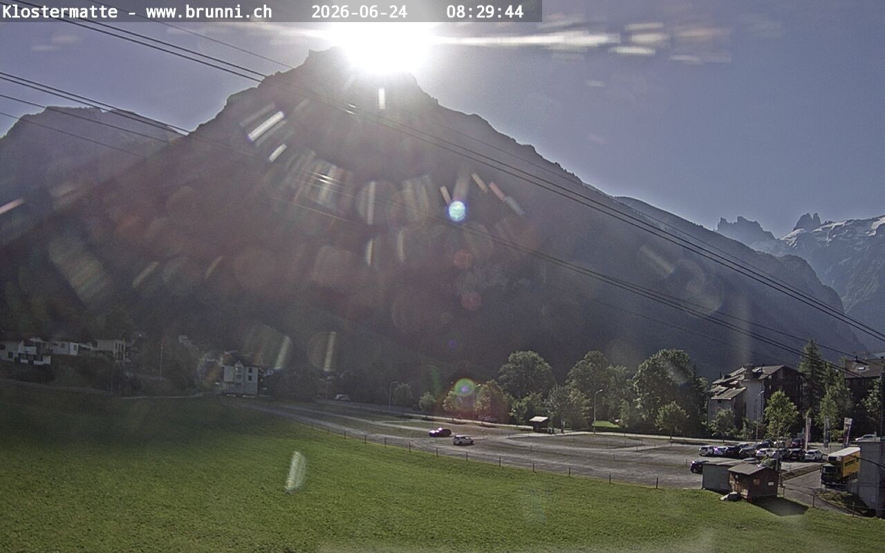 Archived image Webcam Engelberg: Brunni cable car