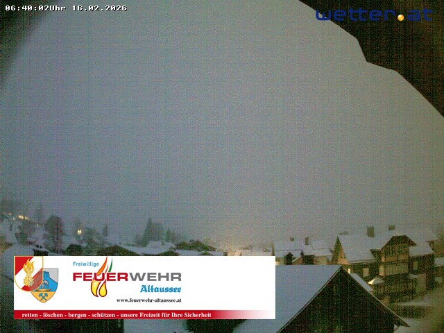 Archiv Foto Webcam Rüsthaus Freiwillige Feuerwehr Altaussee