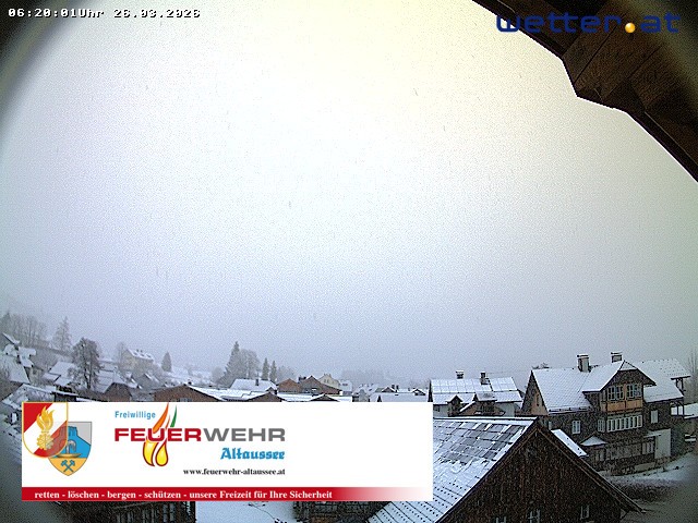 Archiv Foto Webcam Rüsthaus Freiwillige Feuerwehr Altaussee