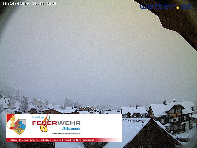Archiv Foto Webcam Rüsthaus Freiwillige Feuerwehr Altaussee