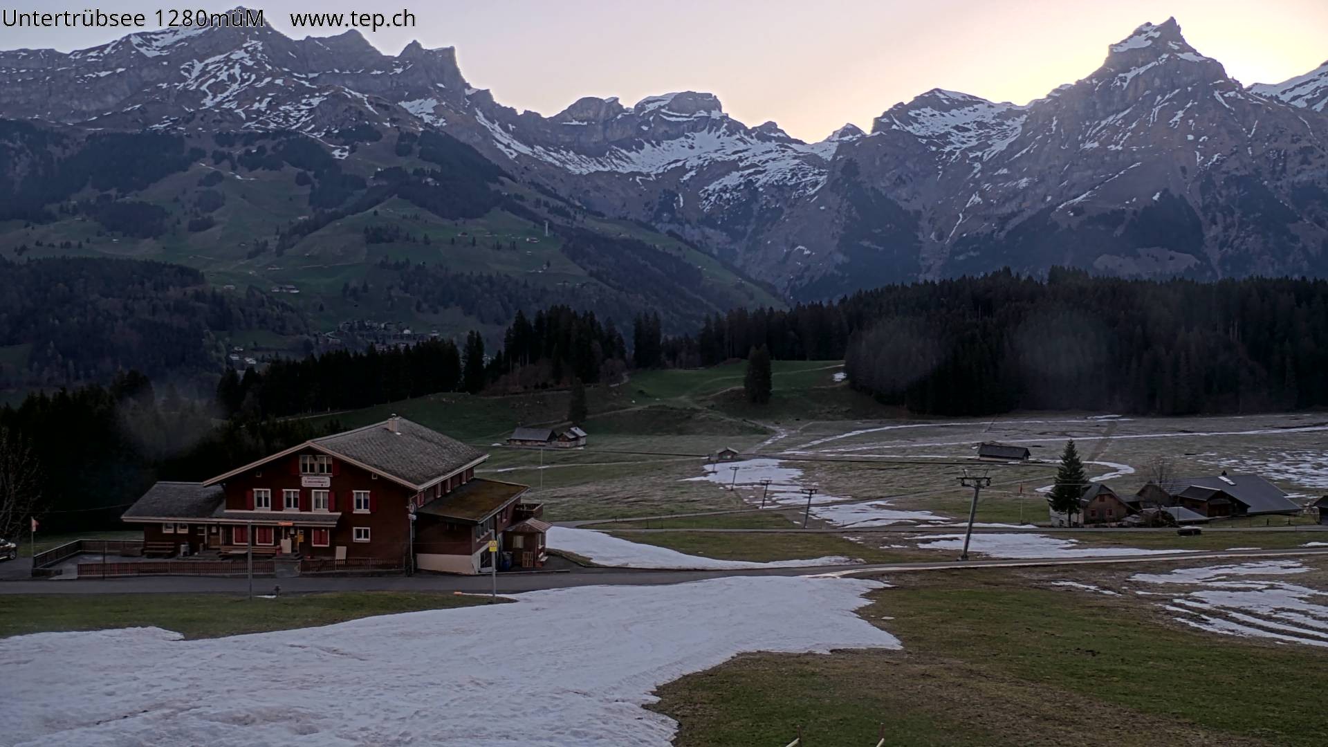 Archiv Foto Webcam Engelberg/Titlis: Restaurant Untertrübsee