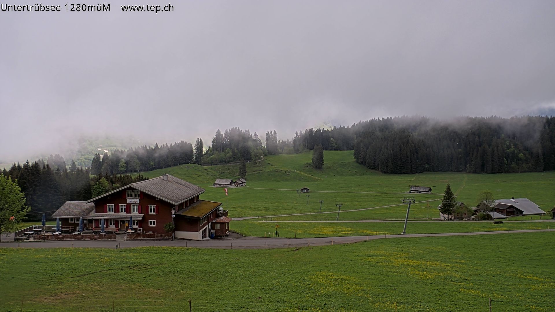 Archived image Webcam Engelberg/Titlis: mountain restaurant Untertrübsee
