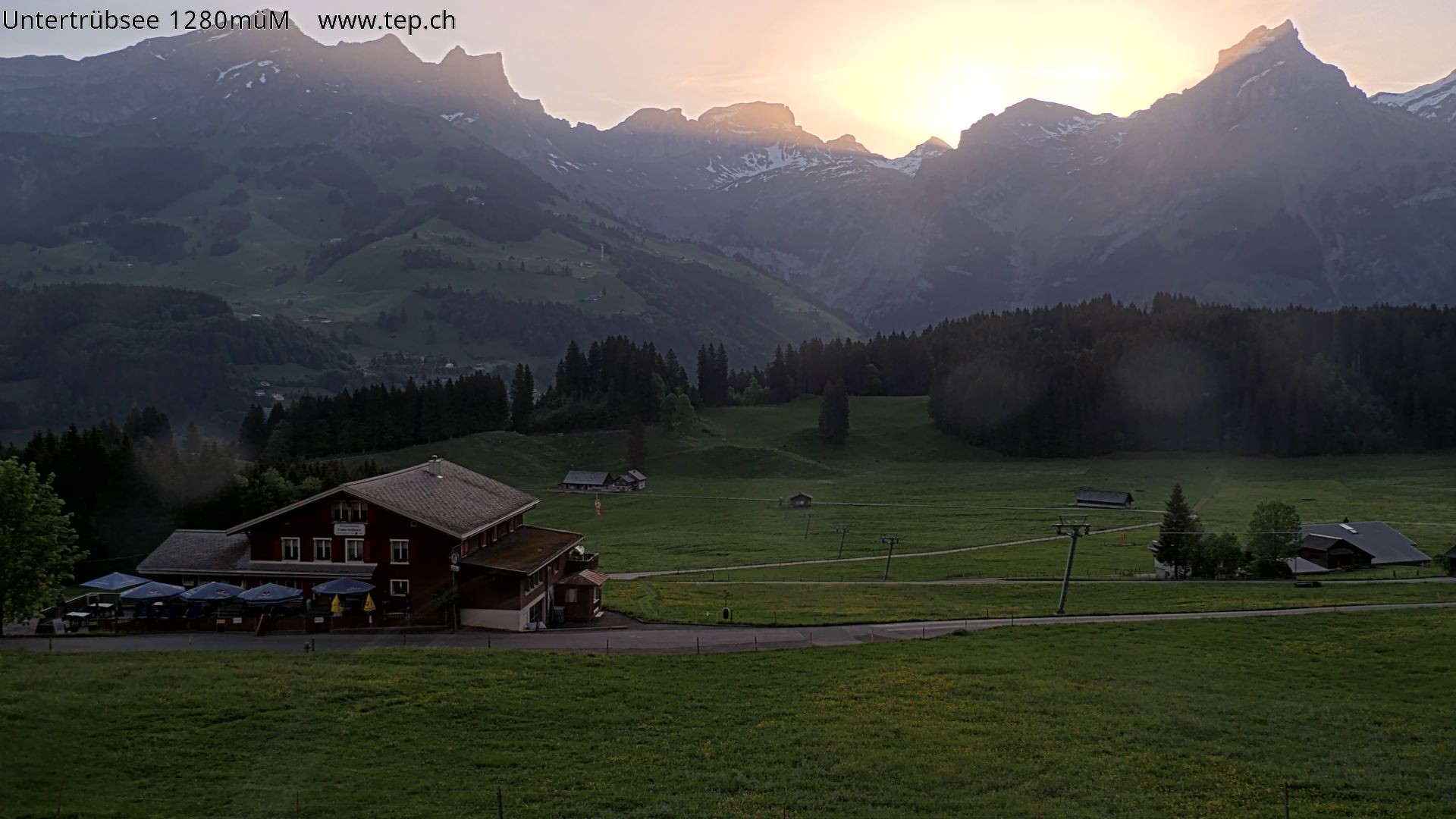Archiv Foto Webcam Engelberg/Titlis: Restaurant Untertrübsee