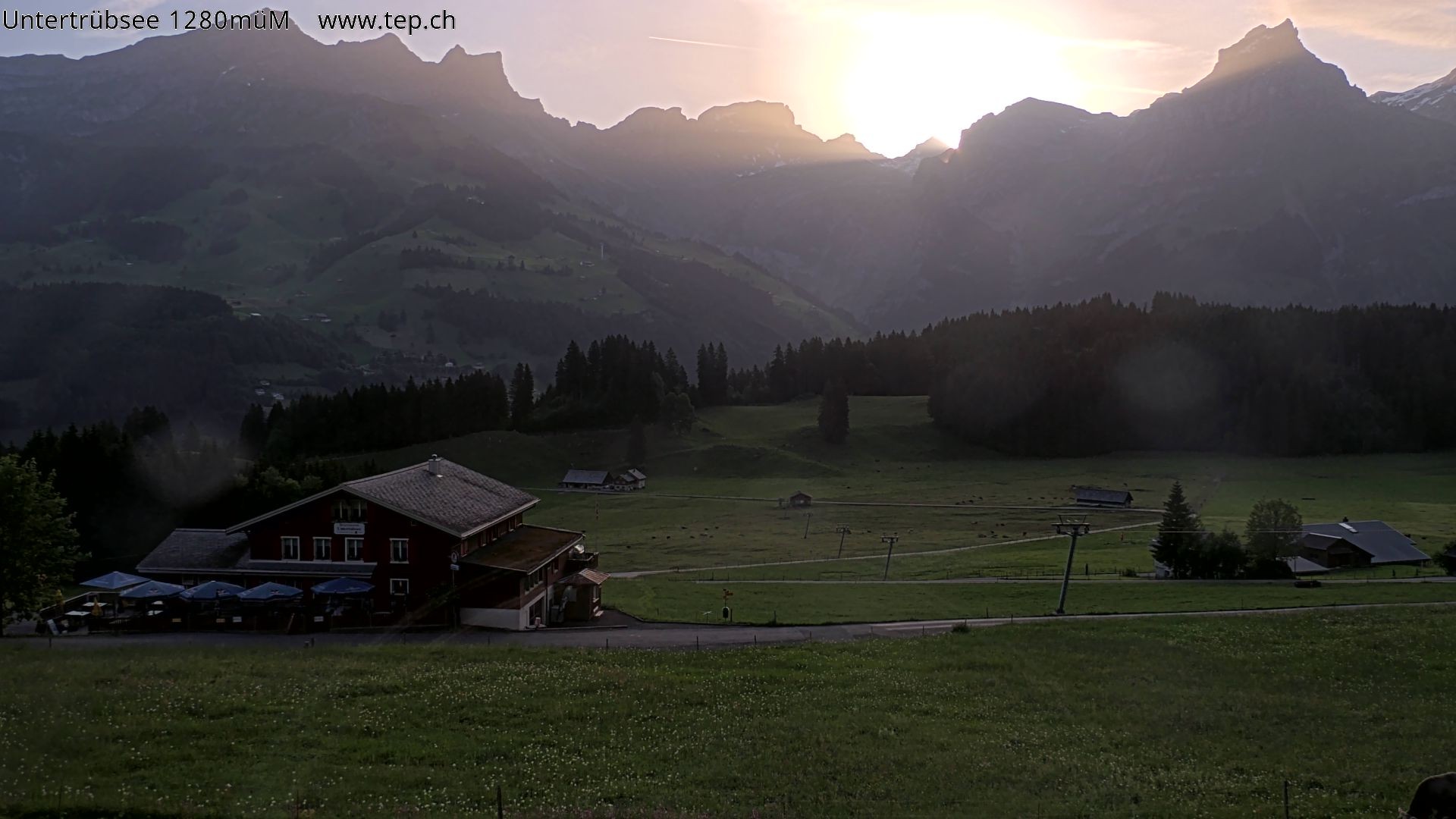 Archiv Foto Webcam Engelberg/Titlis: Restaurant Untertrübsee
