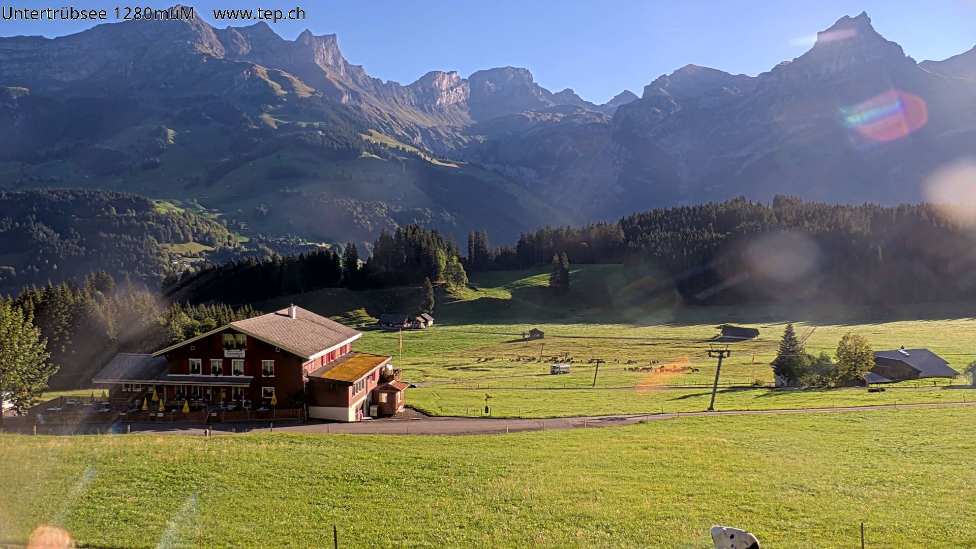 Archiv Foto Webcam Engelberg/Titlis: Restaurant Untertrübsee