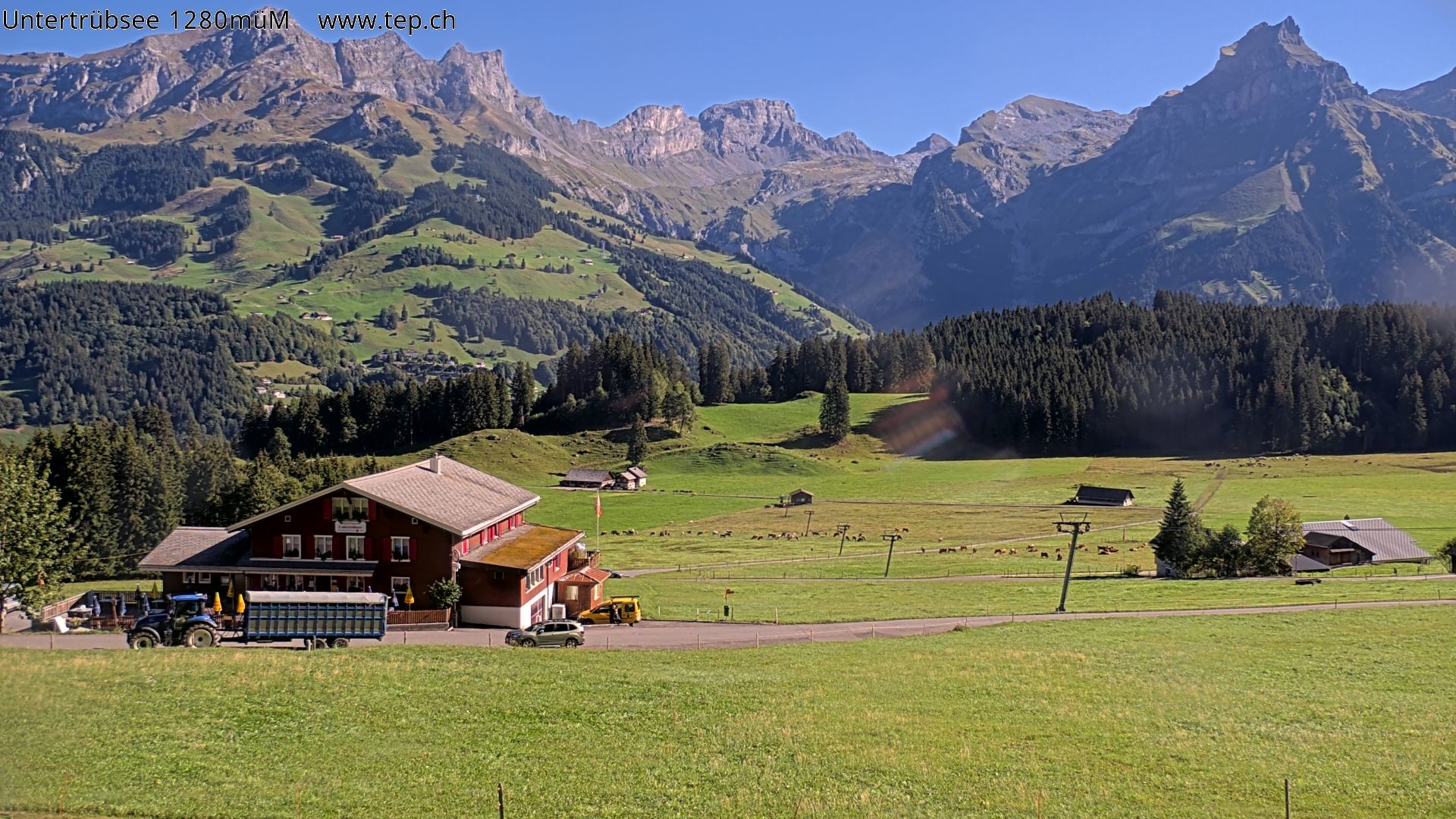Archiv Foto Webcam Engelberg/Titlis: Restaurant Untertrübsee