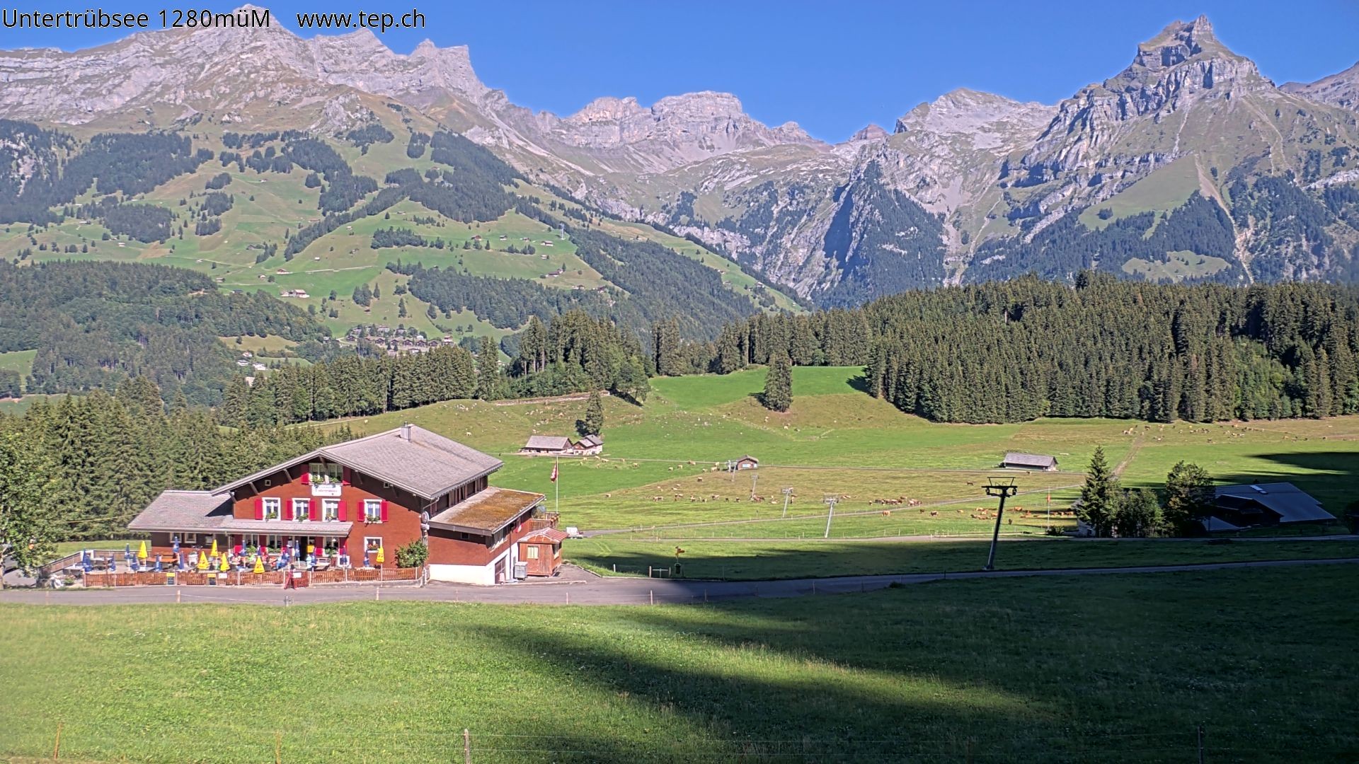 Archiv Foto Webcam Engelberg/Titlis: Restaurant Untertrübsee