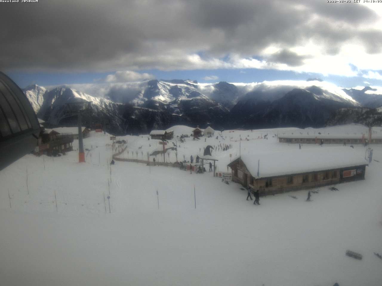 Archiv Foto Webcam Bergstation Gondel Blatten-Chiematte